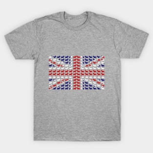 Bull Terrier UK flag Union Jack T-Shirt